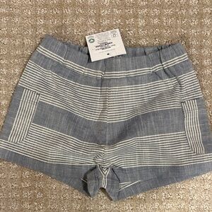 Costal stripe blue shorts